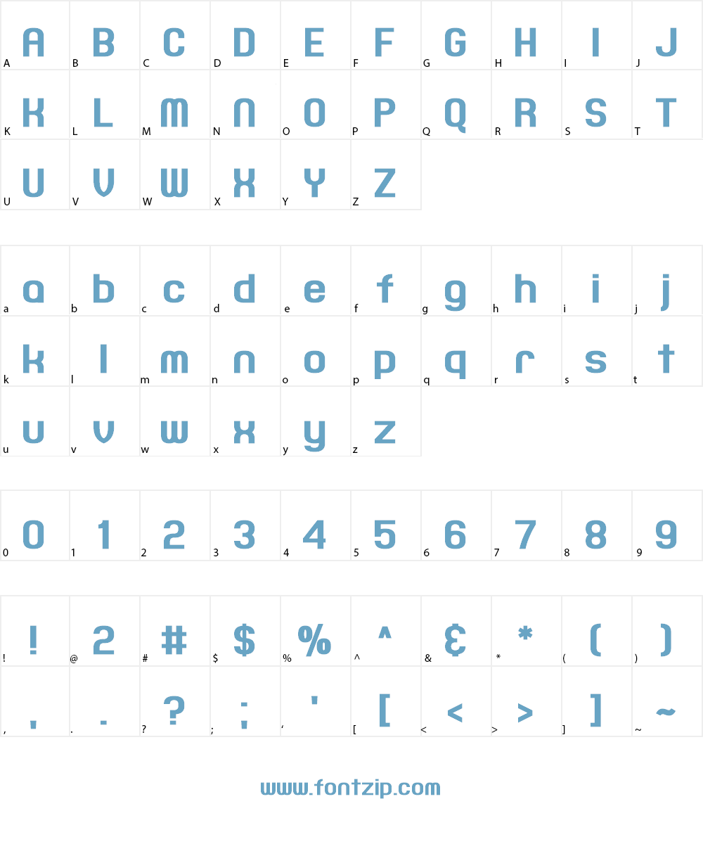 Joyful Theatre Font Character